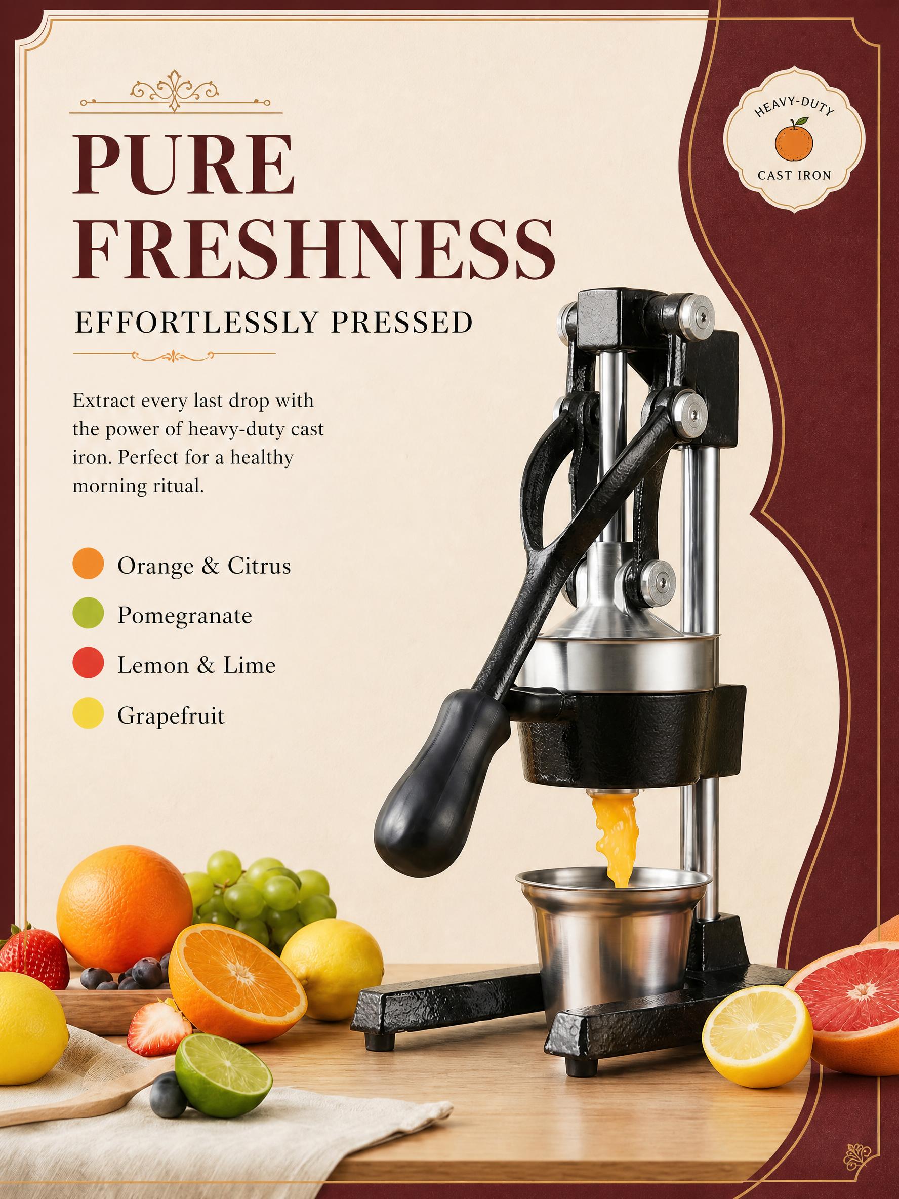 Manual Juicer, Manual Citrus J - đánh giá và giá Citrus Juicer Bar