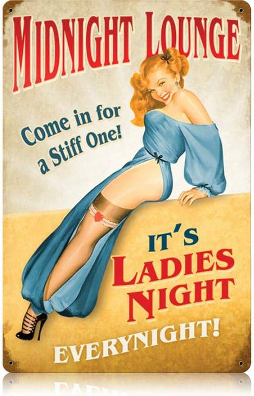 Y1,Vintage Metal Tin Sign Midn - đánh giá và giá Home Bar Lounge