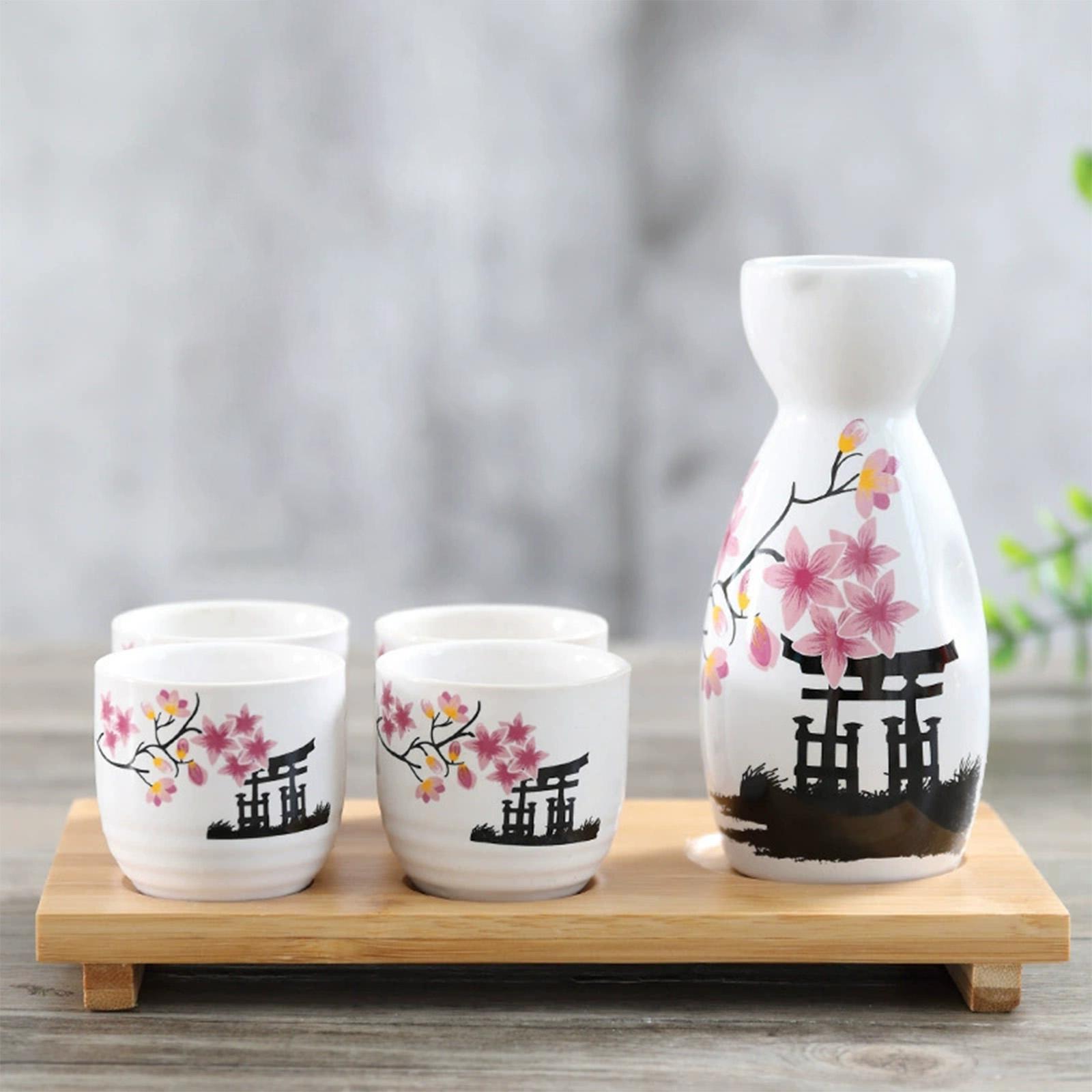 Japanese Sake Set Flower Patte - đánh giá và giá Home Bar Set